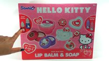 DIY Hello Kitty Lip Balm Kit! Mix & Decorate your own Lip Balm Containers! FUN