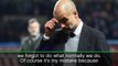 Guardiola takes blame for City's first half performance