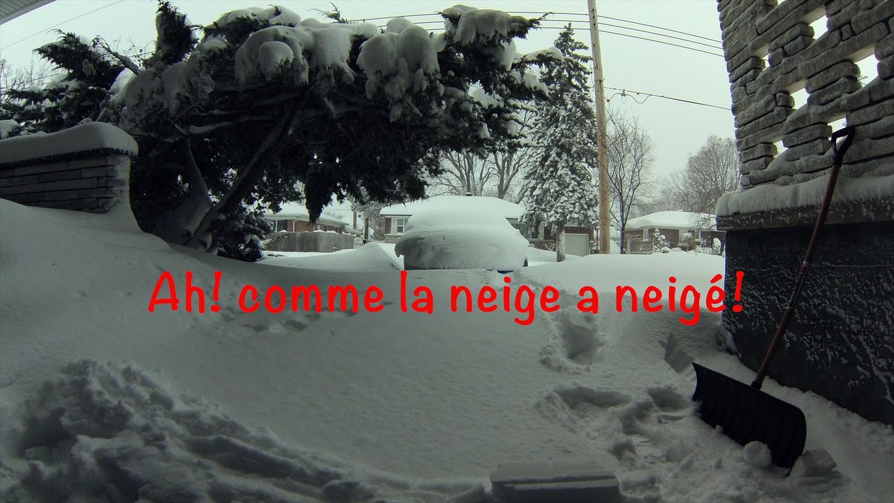 Ah comme la neige a neigé