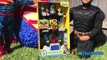 GIANT EGG SURPRISE EASTER hunt OPENING SUPERMAN Imaginext SuperHeroes Toys Batman PowerWhe