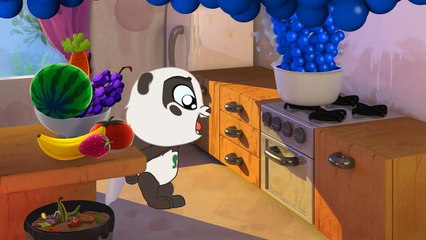 Learn Colors Fruits & Vegetables with 3D Color Balls - Panda Bo Learning Videos by Surpris