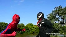 Spiderman VS Venom in REAL LIFE Superhero Movie Epic Battle Superheroes Fight Spiderman IR