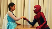 SPIDERMAN VS FROZEN ELSA FUNNY PRANKS NEW MOVIE WEBS AND TIARAS MONSTER TOY GAMES TRAILER FILM KIDS