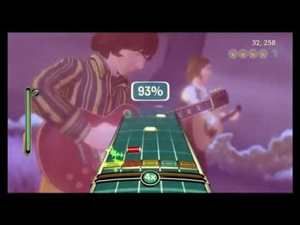 The Beatles Rock Band While My Guitar Gently Weeps HD (Audio Muted)