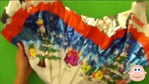Kinder Surprise Eggs Santa Train   LARGE Christmas Egg Candy Toys Unboxing Opening & Unwra