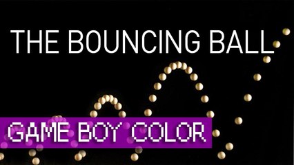 The bouncing ball [40 first levels] (Homebrew by HuCABBAGE) - Game Boy  (1080p 60fps)
