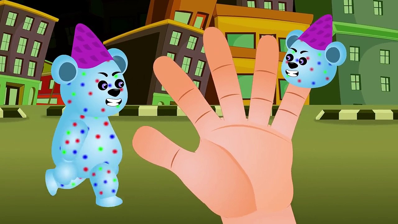 Mega Gummy Bear got kicked by cow Finger Family Rhyme For Kids | Gummy bear Skeleton ice c