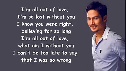 Piolo Pascual - All Out Of Love (Lyric video)'Northern Lights׃ A Journey To Love'