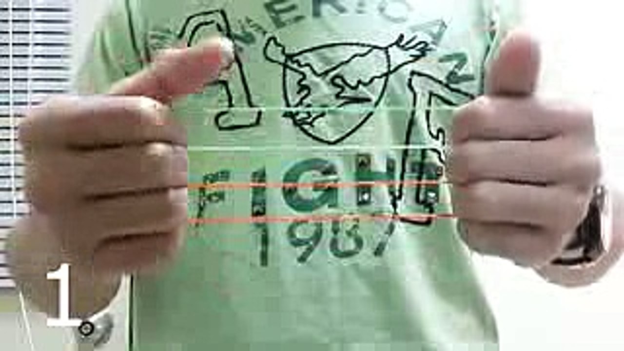 Easy magic trick - Linking rubber bands magic trick