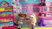 Grocery Shopping! Elsa & Anna kids shop at Barbie's Grocery Store  Barbie C