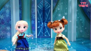 Elsa and Anna Toddlers Playing in the Snow! Do you wanna build a Snow Man