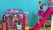 Grocery Shopping! Elsa & Anna kids shop at Barbie's Grocery Store  Barbie Car  Candy Ha