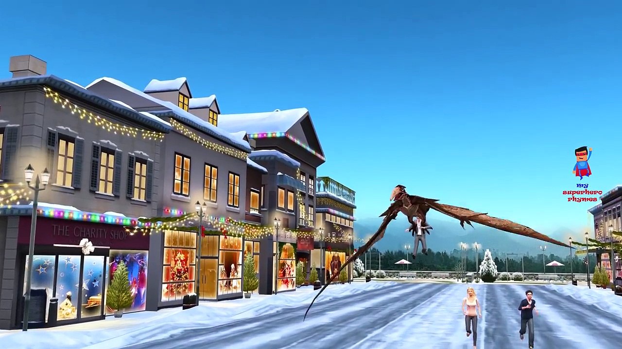 Dinosaur Cartoon Fighting And Singing Finger Family Children Nursery Rhymes 3D Animated