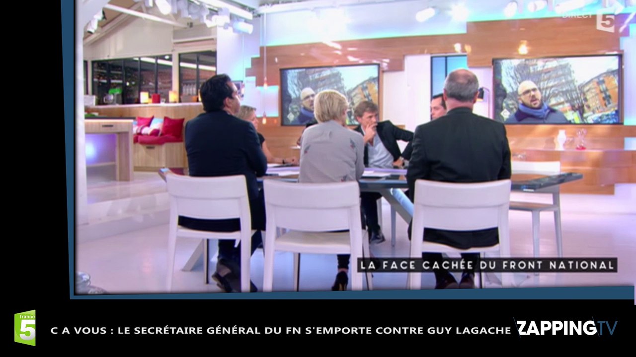 Front National : gros clash entre le secrétaire général du FN et Guy Lagache sur C à vous (vidéo)