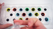 How To Make Colors Eyeball Jelly Pudding DIY Rainbow Colors Eye Gummy Recipe