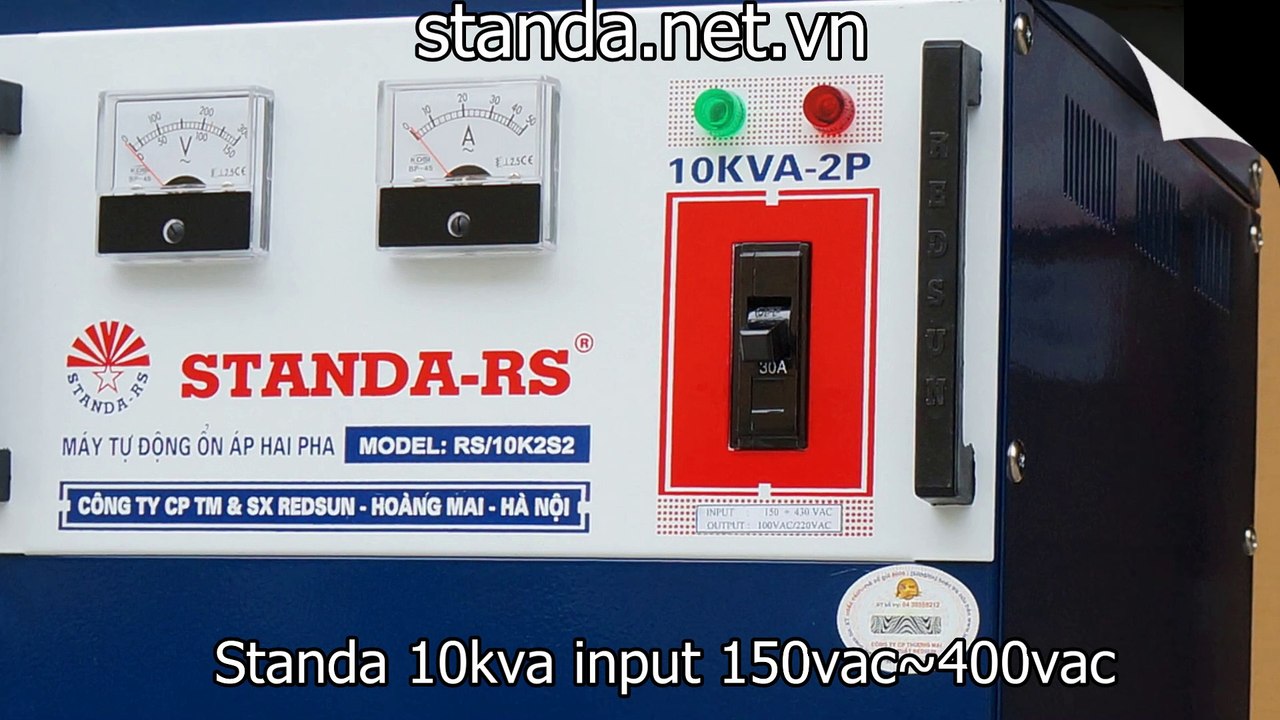 ON AP 2 PHA STANDA 10KVA DUNG CHO NOI DIEN QUA YEU