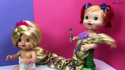 Baby Alive Disney Princess! Custom Rapunzel And Littl