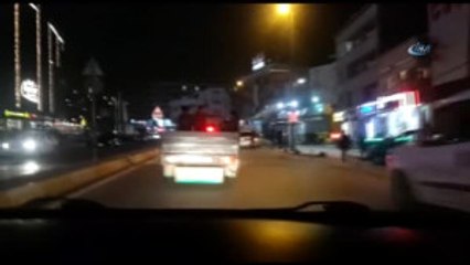 Kamyon Kasasında Tehlikeli Yolculuk Kamerada