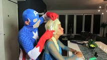 Frozen Elsa Loses Her Hair! w/ Spiderman, Anna, Pink Spidergirl, Maleficent, Prank! Superh