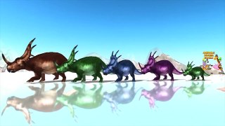 Новые функции динозавры палец Семья Узнайте цвета для Дети питомник рифмы песни для Дети