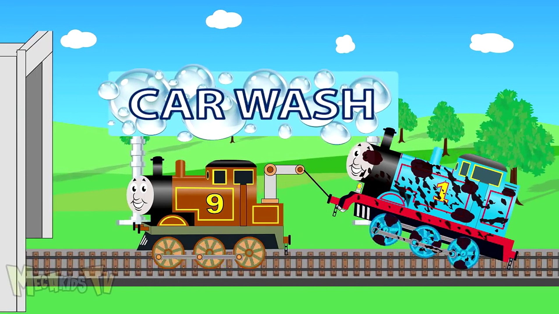 Tow Train Saves Thomas Train - Trains Cartoon - Toys For Kids - Toon Draw -  video Dailymotion