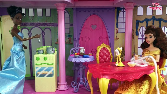 Disney Princesses get pranked by the Evil Queen! Elsa Anna Dream Castle Full Dolls Movie