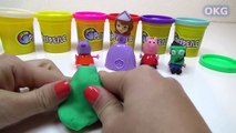 PEPPA PIG Halloween Play Doh Costumes Peppa Pig Mermaid Ghost and Pumpkin Playdough Episod