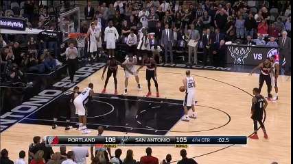 Manu Ginobili veut rater son lancer... mais le marque quand même