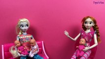 Frozen Elsa and Anna Dolls Makeover! Frozen Hairstyle and Dress Up. Disney Princess V