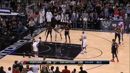 Quand Manu Ginobili tente de rater intentionnellement un lancer...