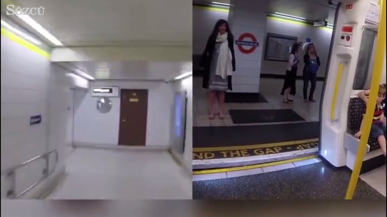 Metroya karşı yarış...