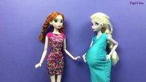 Elsa has 6 baby girls! Elsa gives birth to Kinder surprise egg