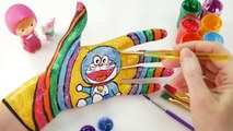 Learn Colors Children Kids DIY Body Paint Dino Dinosaur Face Paint Finger Family Song Nurs