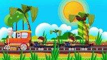 Colores, formas y rompecabezas para niños - Trenes infantiles Para Niños - Dibujos animados
