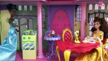 Disney Princesses get pranked by the Evil Queen! Elsa Anna   Dream Castle Full Dolls Movie!