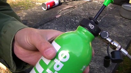 オプティマス（OPTIMUS)　NOVAストーブに昭和シェルのエコ灯油を燃焼