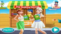 Frozen Elsa Joy Cooking Donut ★ Elsa Anna Rapunzel Jasmine Disney Princess Elsa Games for