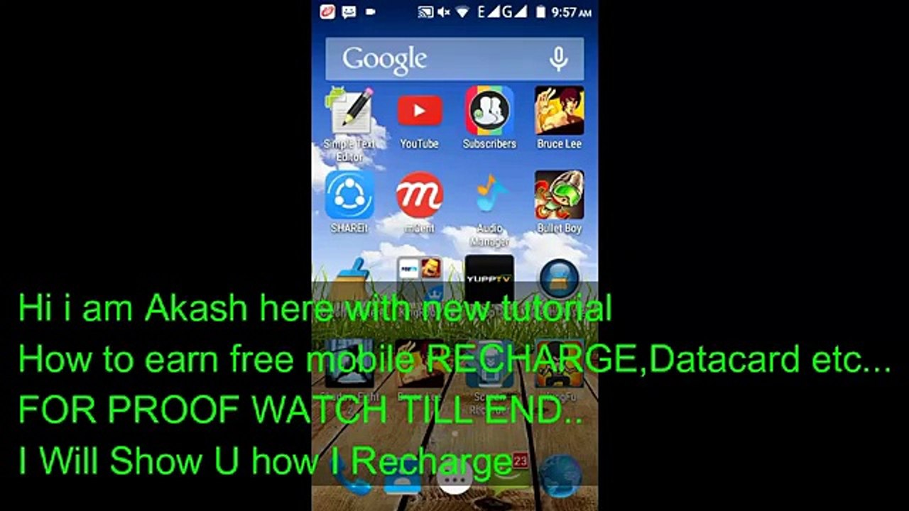 Free Mobile Recharge With Proof 2017