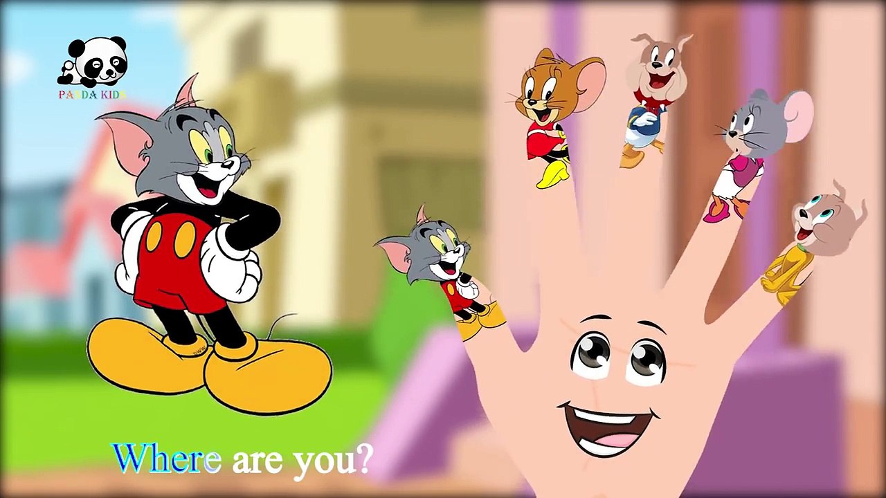 Tom And Jerry Paw Patrol Finger Family Songs - Daddy Finger Family Nursery Rhymes - Panda