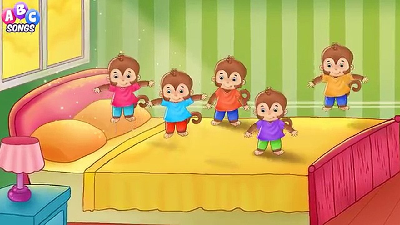 Five Little Monkeys Jumping On The Bed | Part 1 - The Naughty Monkeys | ChuChu TV Kids Son