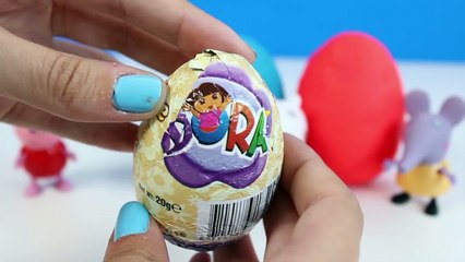 Играть доч сюрприз Яйца Плейо Пеппа свинья пластилин Яйца сюрприз