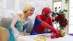 Spiderman and Elsa eat Giant Gummy Candy Bubble Gum vs Joker Tongues ! Funny Superhero in