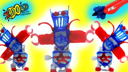 Ido 3D Pen - How to make a cool robot moving in 3D - build a kids robot in 3D