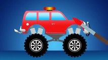 Learn Colors with Color Palette - Monster Truck for Children | Kids Learning Videos- kids