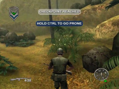 Shellshock Nam '67 Walkthrough on Hard - Mission 1 - First Kill