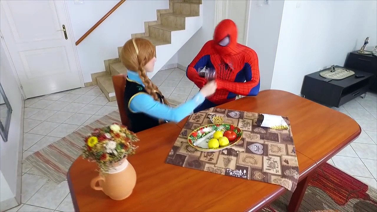Spiderman vs DOCTOR! Frozen Anna is sick. Superhero Fun in Real Life Movie
