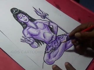 How to Draw Ome Lord Shiva Drawing