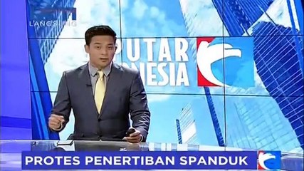 Pencopotan Spanduk Bernada Sara Diprotes Warga