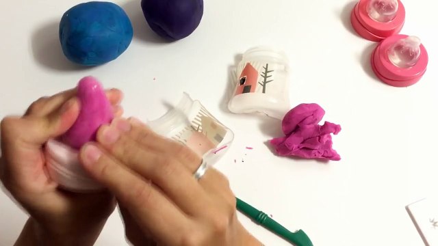 И бутылка Творческий доч для весело Дети сделать молоко пресс-формы Пеппа свинья играть Игрушки playdoh