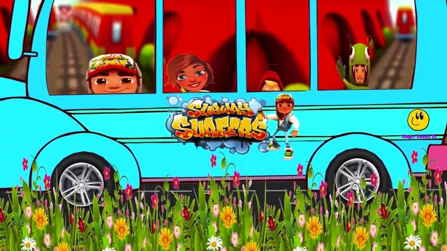 Finger Family Rhymes Subway Surfers Cheats Cartoons | Wee Willie Winkie Hulk Wheels On The